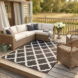 The Rugs Ecology Outdoor Rug Black 400B