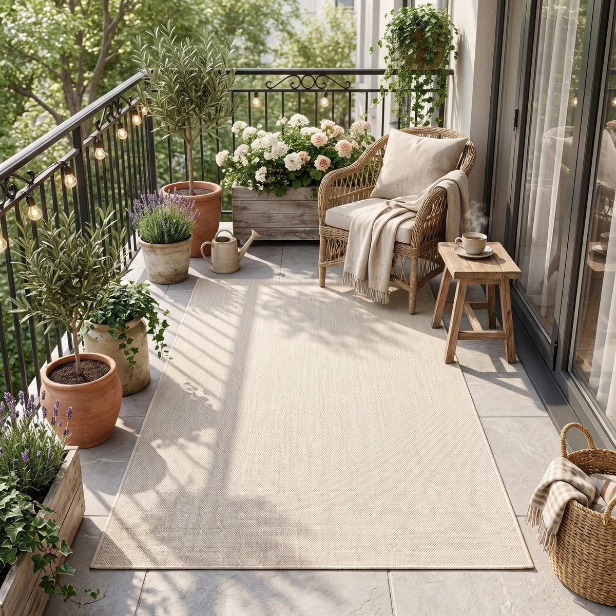The Rugs Ecology Outdoor Rug Cream 500C