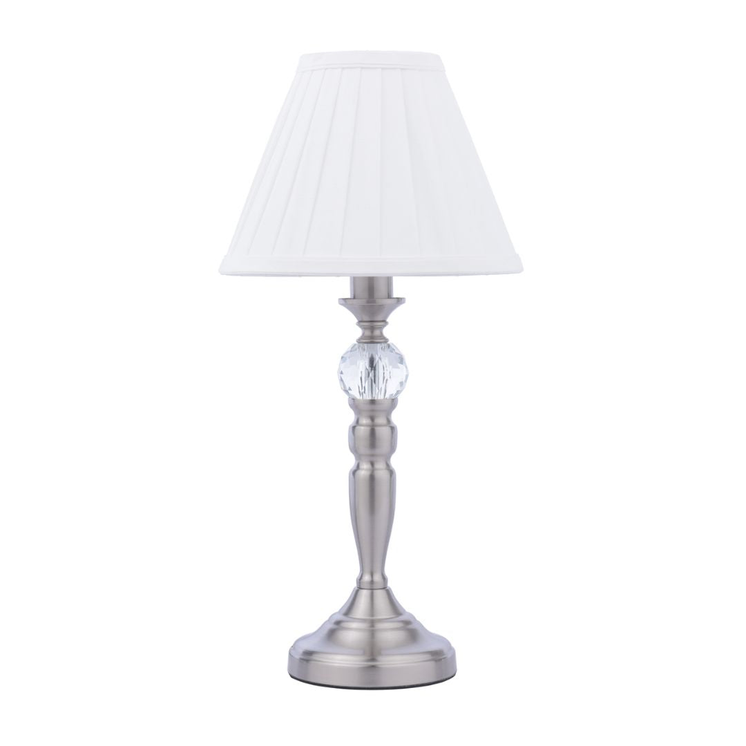 Pagazzi Edwina Satin Chrome Touch Table Lamp