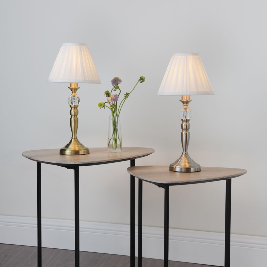 Pagazzi Edwina Satin Chrome Touch Table Lamp