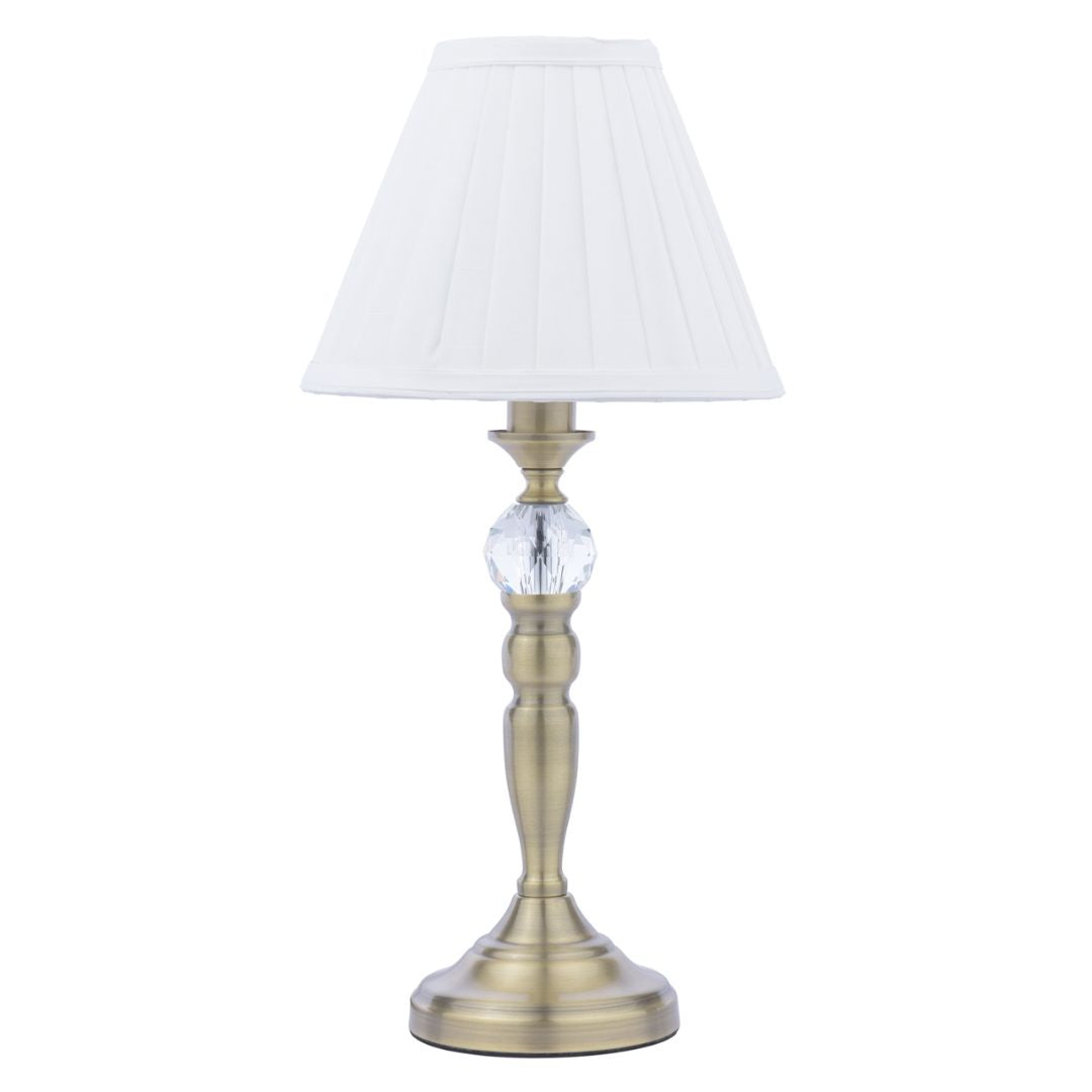 Pagazzi Edwina Antique Brass Touch Table Lamp