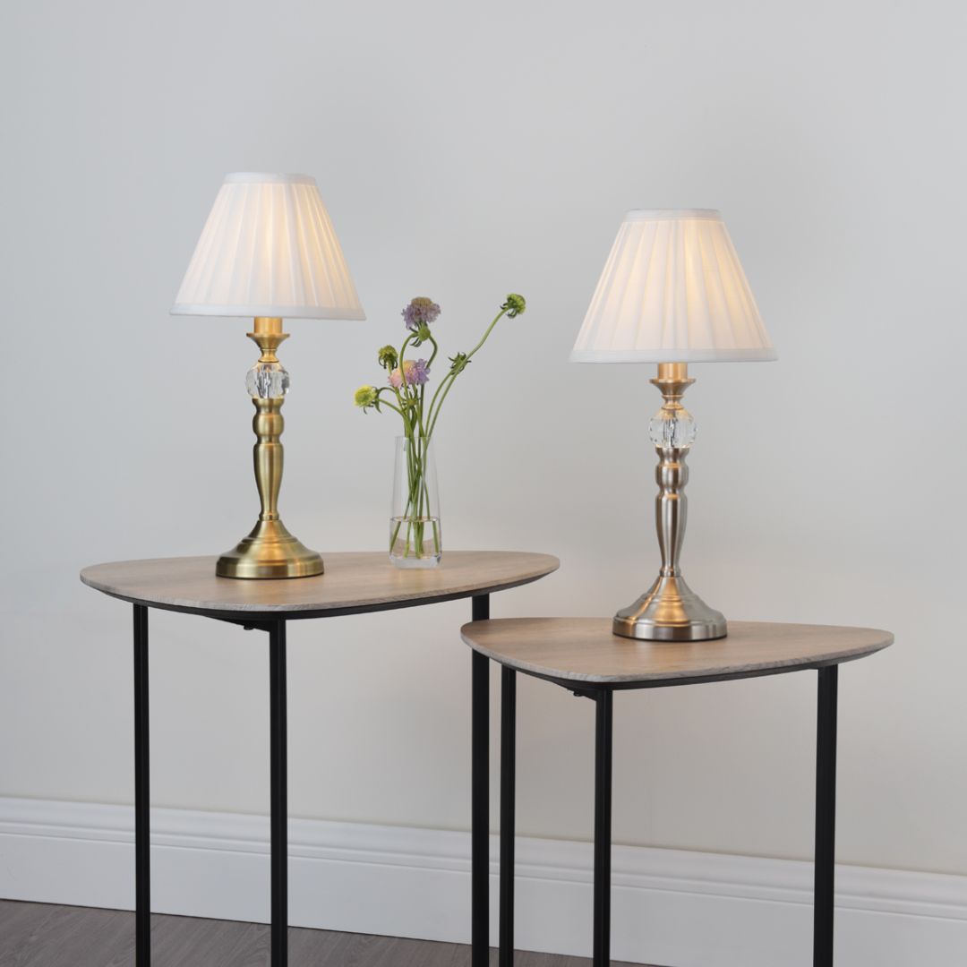 Pagazzi Edwina Antique Brass Touch Table Lamp