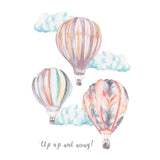 Hot Air Balloons Hand Painted Greetings Card | Katie Hipwell Design