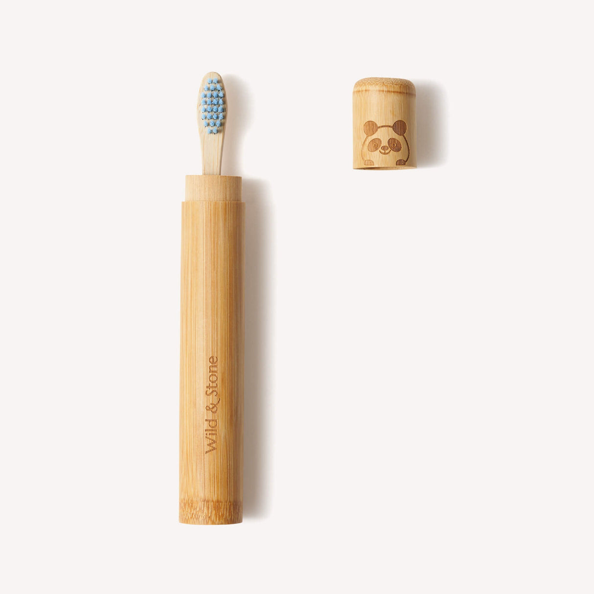 Wild & Stone Bamboo Toothbrush Travel Holder for Kids
