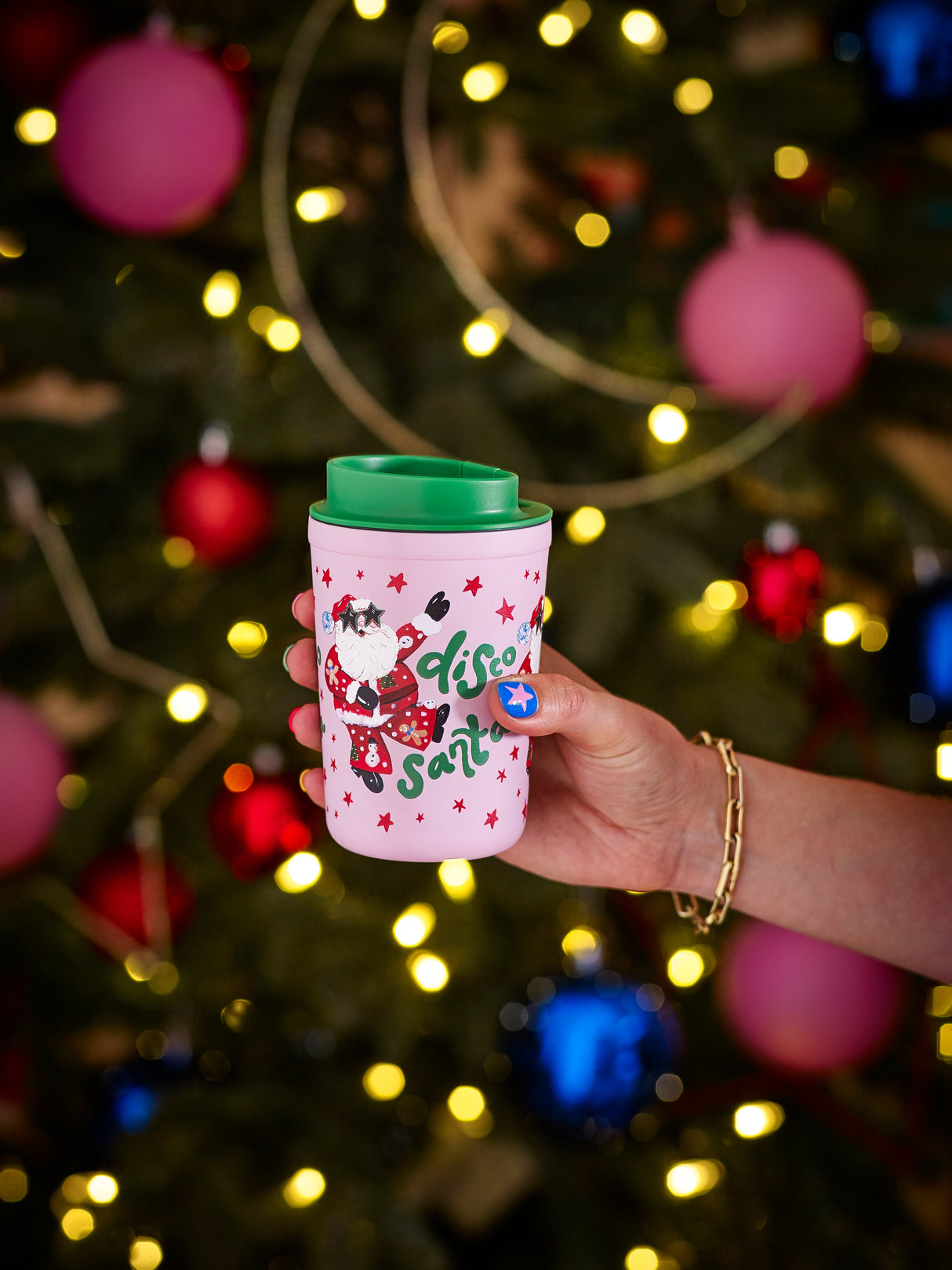 Eleanor Bowmer Fabulously Festive Disco Santa Sipper Cup