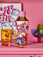 Eleanor Bowmer Cocktail Shaker with Cin Cin text and hand-illustrated design