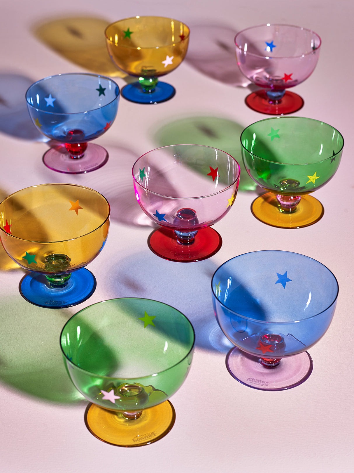 Eleanor Bowmer Set of 4 Footed Glass Dessert Bowls