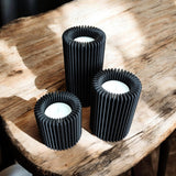 Filamora Studios Ribbed Tealight Holder Set