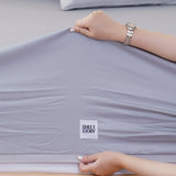 SHEET STORY Ella Cotton Dove Grey Fitted Sheet