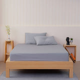 SHEET STORY Ella Cotton Dove Grey Fitted Sheet