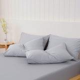 SHEET STORY Ella Cotton Dove Grey Pillowcases Pair – 400TC