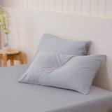 SHEET STORY Ella Cotton Dove Grey Pillowcases Pair – 400TC