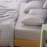 SHEET STORY Ella Cotton Gems Checkerboard Duvet Cover – 400TC
