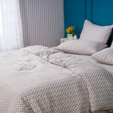SHEET STORY Ella Cotton Gems Checkerboard Duvet Cover – 400TC