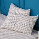 SHEET STORY Ella Cotton - Gems Checkerboard Pillowcases Pair