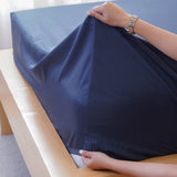 SHEET STORY Ella Cotton - Midnight Blue Fitted Sheet