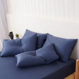SHEET STORY Ella Cotton - Midnight Blue Pillowcases Pair
