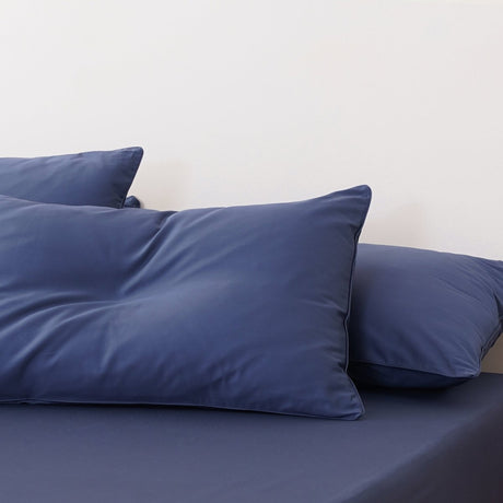 SHEET STORY Ella Cotton - Midnight Blue Pillowcases Pair