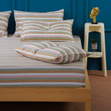 SHEET STORY Ella Cotton - Serene Stripe Pillowcases Pair