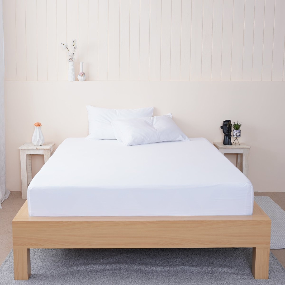 Ella Cotton White Fitted Sheet by SHEET STORY