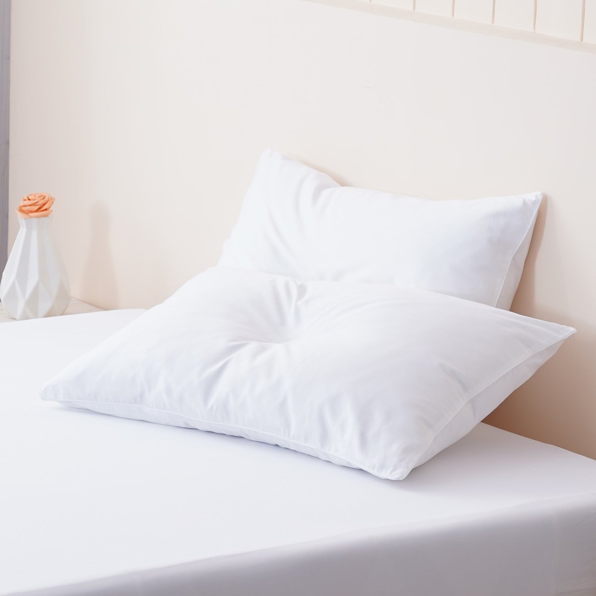 SHEET STORY Ella Cotton - White Pillowcases Pair