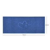 Double Heart Embossed Spaghetti Door Mat Non Slip | Nicoman