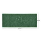 Double Heart Embossed Spaghetti Door Mat Non Slip | Nicoman