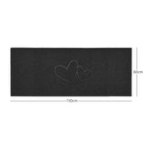 Double Heart Embossed Spaghetti Door Mat Non Slip | Nicoman