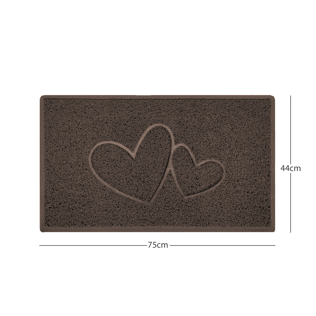 Nicoman Embossed Spaghetti Outdoor Doormat - Brown