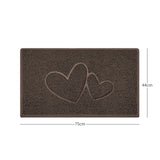 Nicoman Embossed Spaghetti Outdoor Doormat - Brown