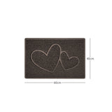 Nicoman Embossed Spaghetti Outdoor Doormat - Brown