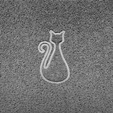 "Cat" Embossed Loofah Textured Spaghetti Door Mat | Nicoman