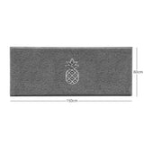 Nicoman Embossed Pineapple Grey Spaghetti Door Mat