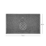 Nicoman Embossed Pineapple Grey Spaghetti Door Mat
