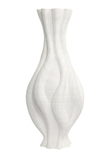 Casa by Josephine Jenno Emilie Tall White Twisted Ceramic Vase