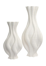 Casa by Josephine Jenno Emilie White Twisted Ceramic Vase