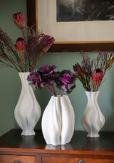 Casa by Josephine Jenno Emilie White Twisted Ceramic Vase