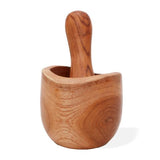 HatiNest Ergo Teak Pestle & Mortar Small