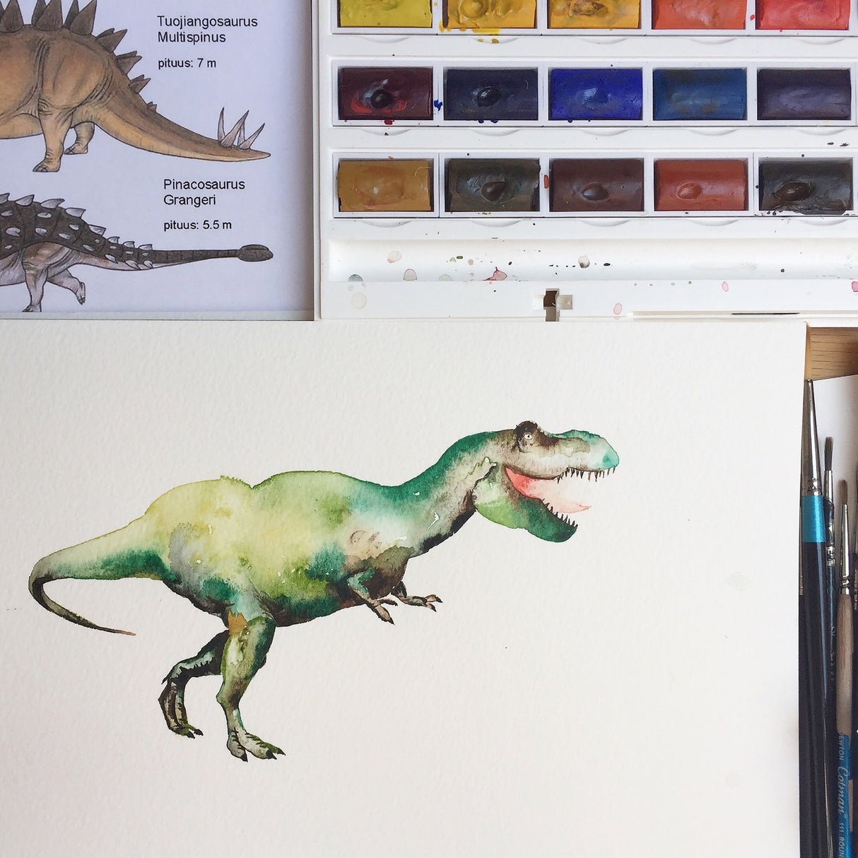 Dinosaur Roar Greetings Card | Katie Hipwell Design