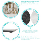 Rinkit Rectangle Marble Chopping Board - 40cm x 30cm