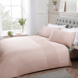 Blush & Bale Pintuck Blush Duvet Set