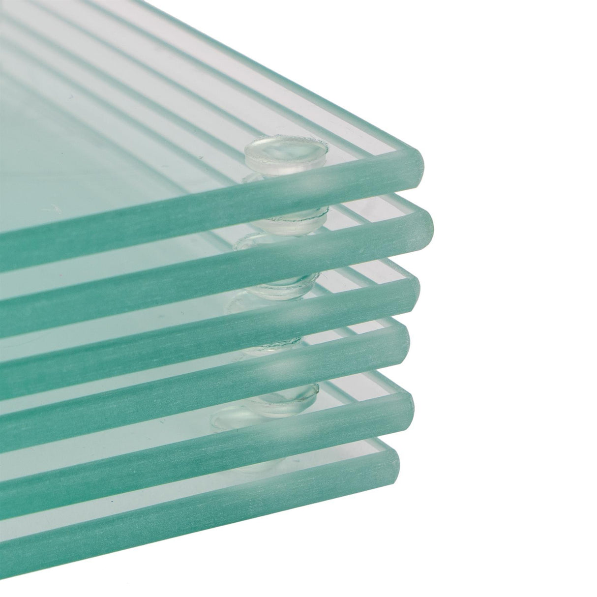 Rinkit Square Glass Coasters Pack of 6 – 10cm