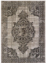 Saville Grey/Black Vintage Rug | The Rugs