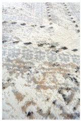 The Rugs Abstract Vintage Cream & Grey Rug D176A
