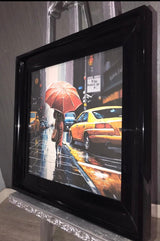 Pagazzi Red Umbrella Framed Wall Art