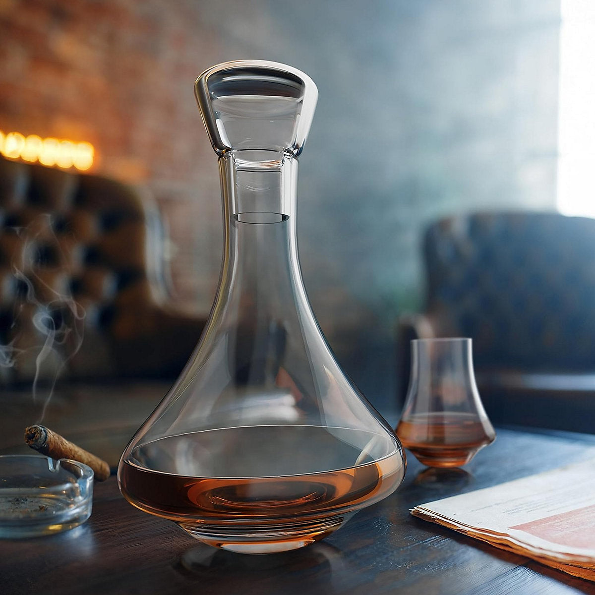 Final Touch Revolve Spirits Decanter with Stopper, 750ml