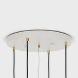 Tala Five Pendant in Brass Oval II