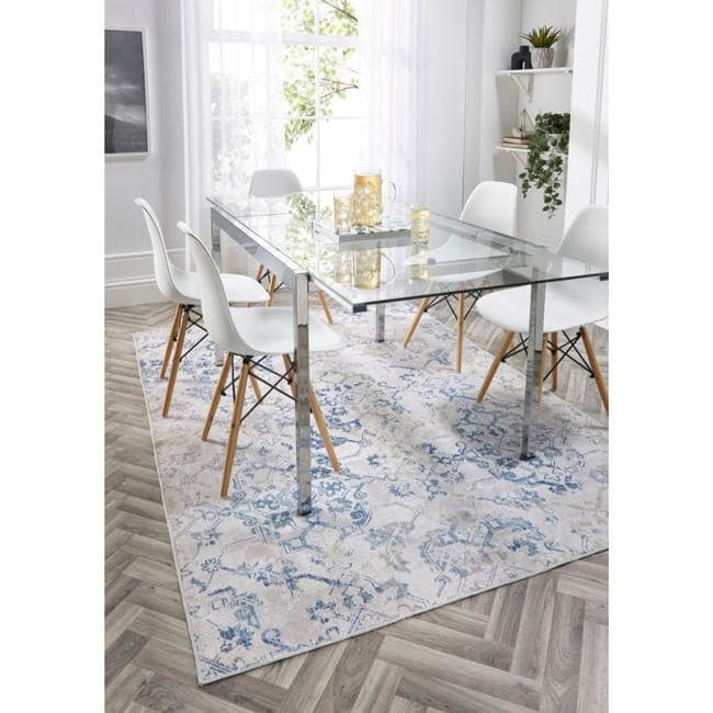 Washable Rug Eterna Floral Design by The Rugs