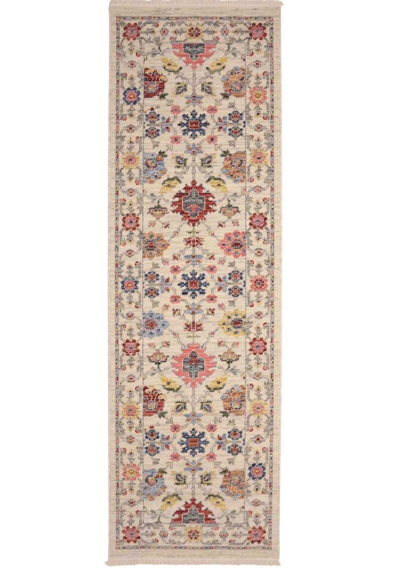 Nomad Floral Persian‑Style Rug | Low‑Pile Wool by The Rugs