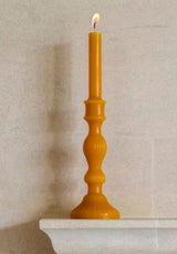 Casa by Josephine Jenno Florence Pillar Candle 32cm Ochre - Set of 2